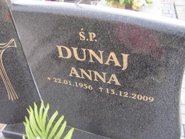Anna Dunaj 1956 Orzesze Zgoń - Grobonet - Wyszukiwarka osób pochowanych