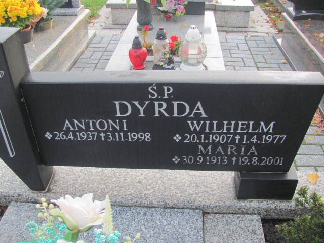 Wilhelm Jan Dyrda 1907 Orzesze Zgoń - Grobonet - Wyszukiwarka osób pochowanych
