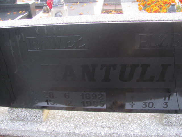 Paweł Hantulik 1892 Orzesze Zgoń - Grobonet - Wyszukiwarka osób pochowanych