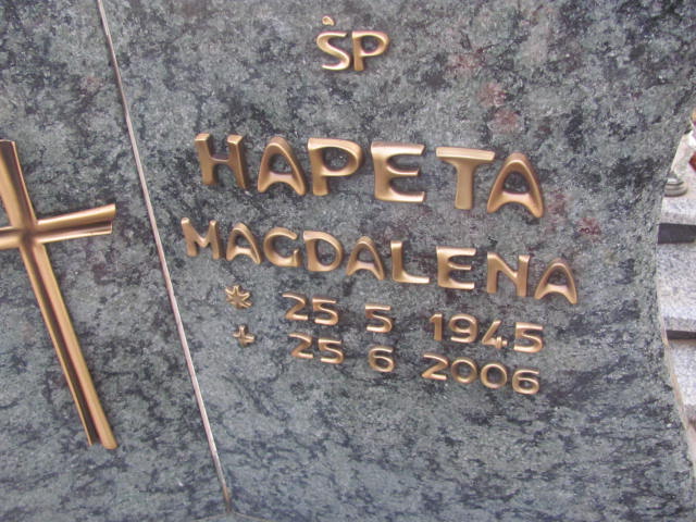 Magdalena Hapeta 1945 Orzesze Zgoń - Grobonet - Wyszukiwarka osób pochowanych
