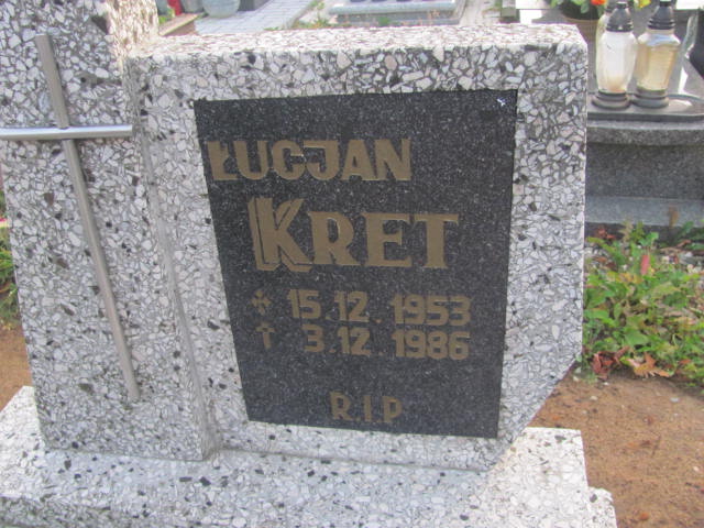 Lucjan Kret 1953 Orzesze Zgoń - Grobonet - Wyszukiwarka osób pochowanych